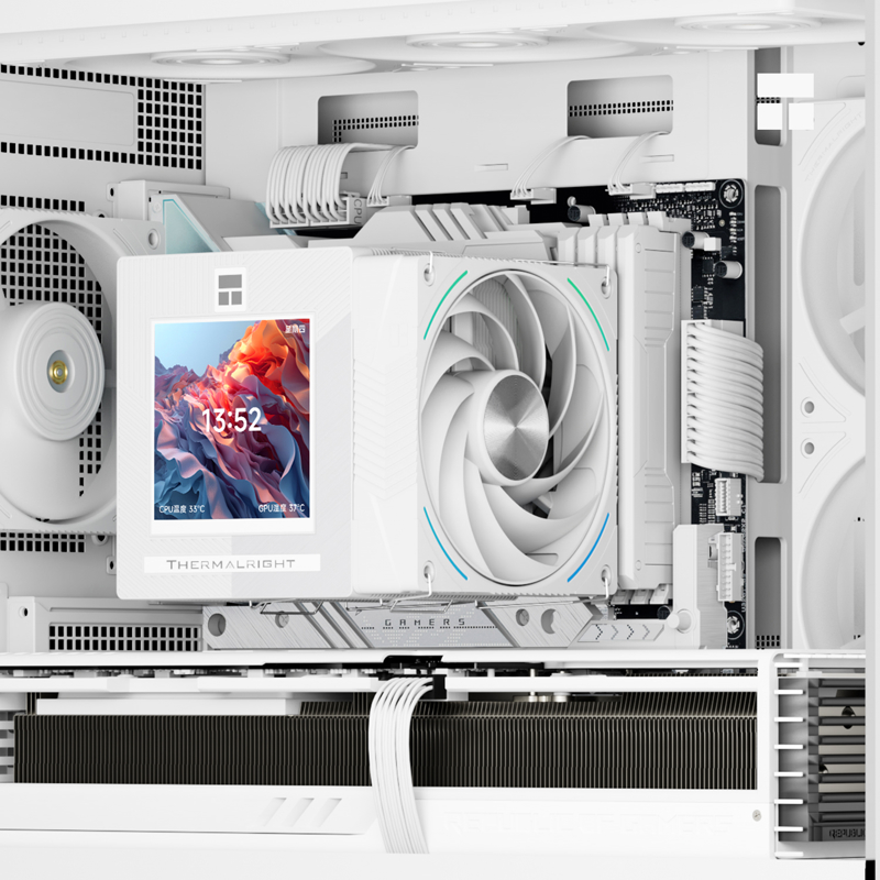 Кулер для процессора Thermalright Phantom Spirit 120 Vision SNOW, вентилятор 120 мм, шум 36 дБА, фото 2
