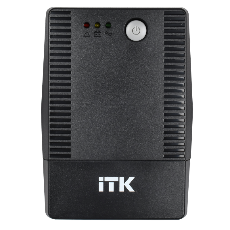 ИБП ITK LED USB EST-1000VA-1-001-S-L, 1000 ВА, 600 Вт, Line-Interactive, 2 розетки, Schuko, фото 2