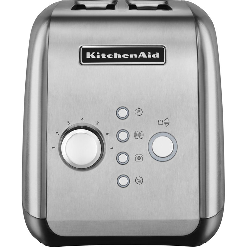 Тостер KitchenAid 5KMT221ESX на 2 тоста, 1100 Вт, моторизованный подъём, нержавеющая сталь, фото 3