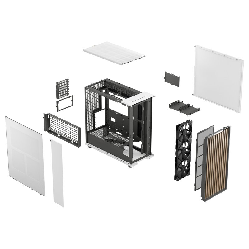 Корпус для ПК Fractal Design North XL, Full Tower, белый, под ATX, E-ATX, mATX, Mini-ITX, фото 22