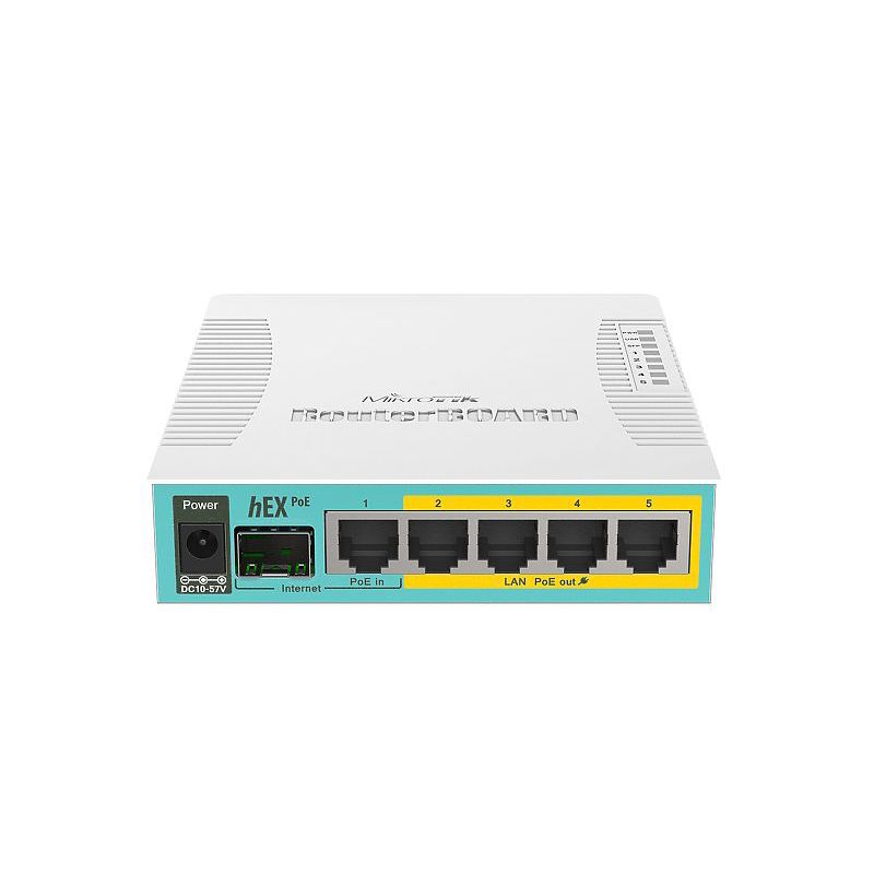 Маршрутизатор MikroTik hEX PoE RB960PGS, 5 портов 1 Гбит/с, PoE-выход на 4 порта, SFP, USB 2.0, фото 2