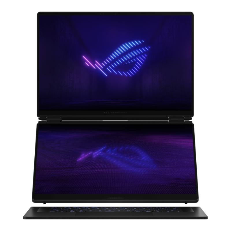 Ноутбук ASUS ROG Zephyrus Duo 16 GX651AX-SR118W Touch 16"(2880x1800 OLED (матовый))/Touch/Intel Ultra 9 386H(2.4Ghz)/65536Mb/1024PCISSDGb/noDVD/Ext:NVIDIA GeForce RTX 5090(24576Mb)/Cam/BT/WiFi/90WHr/war 1y/2.82kg/Stellar Grey/Win11Home + стилус; рюкзак, фото 2