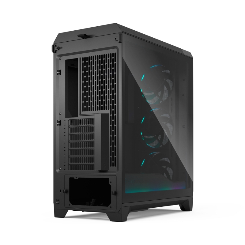 Корпус ПК без блока Case Fractal Design Meshify 3 Ambience Pro RGB TG Light Tint, Full-Tower, 3x140mm ARGB, 2xUSB-A 3.2 + 1xUSB 3.2 Type-C, E-ATX, ATX, mATX, mITX, Black, фото 11