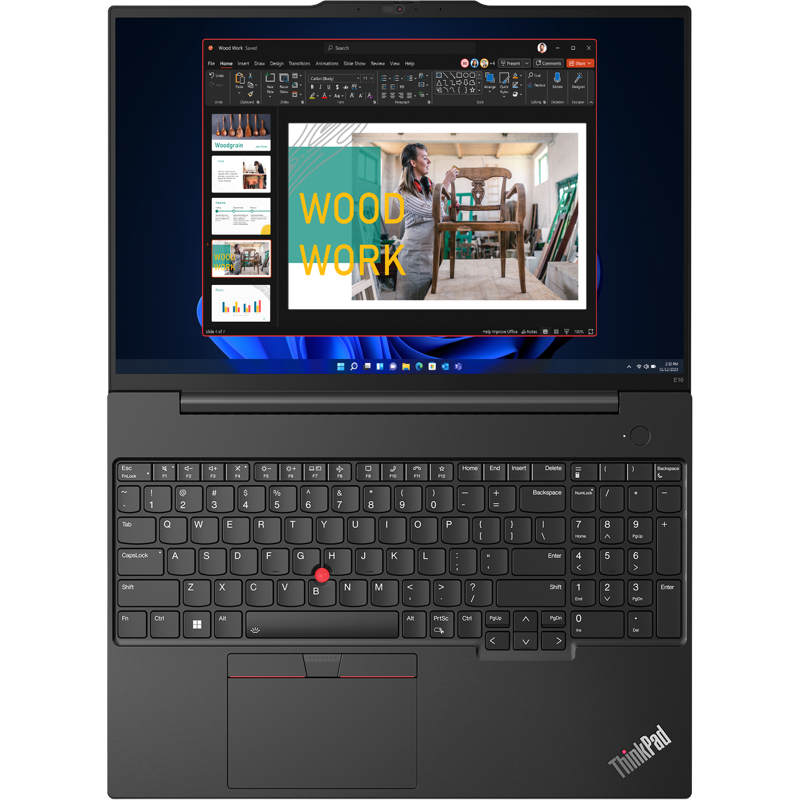 Ноутбук Lenovo ThinkPad E16 G2 16" (1920x1200) IPS, Ryzen 7 7735HS, 16GB,512GB SSD, AMD Radeon, HD RGB Cam, RTL8852BE,FPR,3 Cell 47Whr, BKLT, No OS, 1Y, фото 6