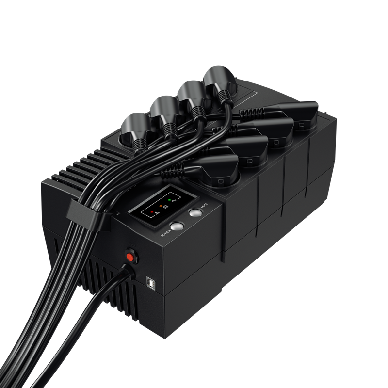 ИБП Cyberpower BS650E NEW, 650 ВА, 390 Вт, Line-Interactive, 8 розеток, Schuko, фото 4