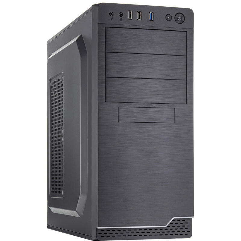 Корпус для ПК Foxline FL-816, Midi Tower, с БП 450 Вт, чёрный, под ATX, mATX, Mini-ITX, фото 2