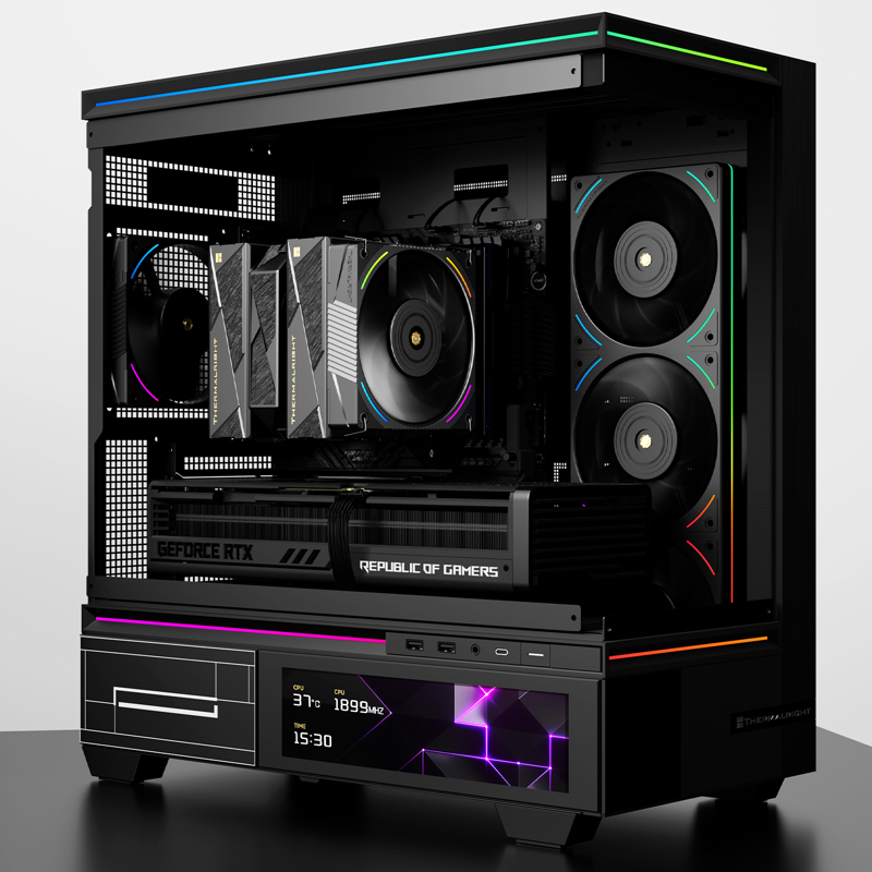 Кулер для процессора Thermalright Royal Pretor 130 Ultra, вентилятор 120 мм, шум 28.3 дБА, чёрный, фото 7