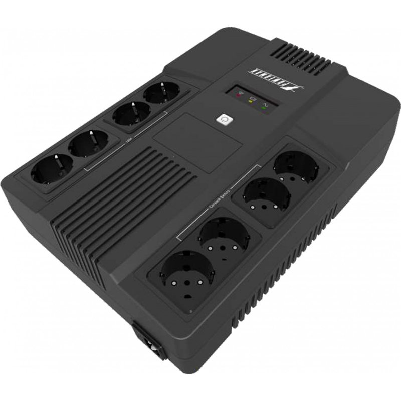 ИБП Powerman Brick 1000, 600 Вт, Line-Interactive, 8 розеток, Schuko, фото 3