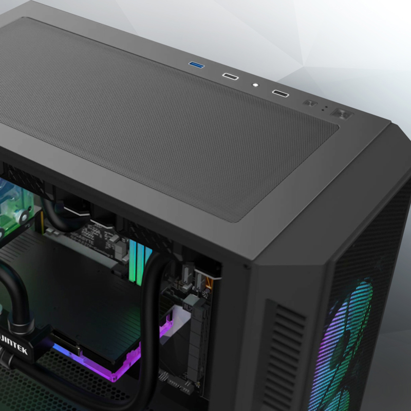 Корпус для ПК Raijintek ARCADIA III, Midi Tower, чёрный, под ATX, mATX, Mini-ITX, фото 7
