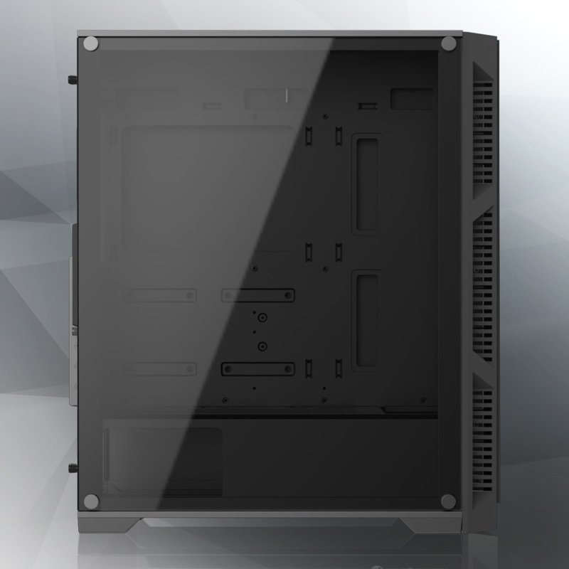 Корпус для ПК Raijintek ARCADIA III-MS4, Midi Tower, чёрный, под ATX, mATX, Mini-ITX, подсветка ARGB, фото 6