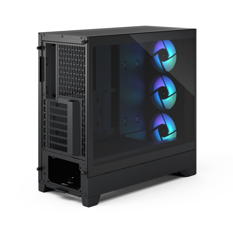 Корпус ПК без блока Case Fractal Design Pop 2 Air TG RGB, Midi-Tower, 3x120mm, 1xUSB-C + 1xUSB-A 3.2 ATX, mATX, mITX Black, фото 7