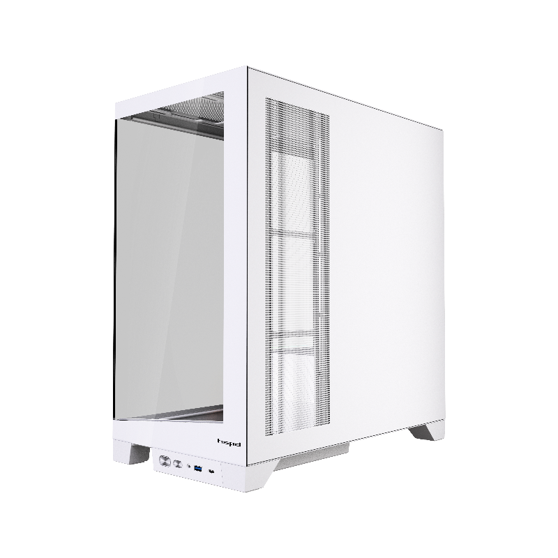 Корпус для ПК Hspd F550, Midi Tower, белый, под ATX, mATX, mITX, материал закалённое стекло, сталь, фото 6