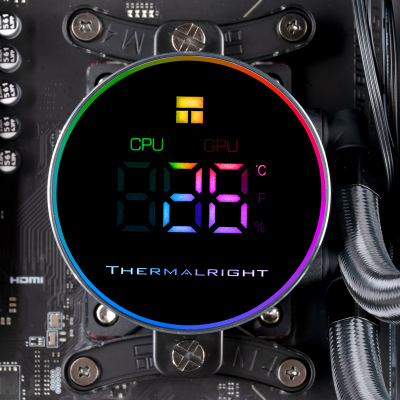 Система жидкостного охлаждения Thermalright Frozen Magic 360 Digital V2, вентилятор 120 мм, фото 5