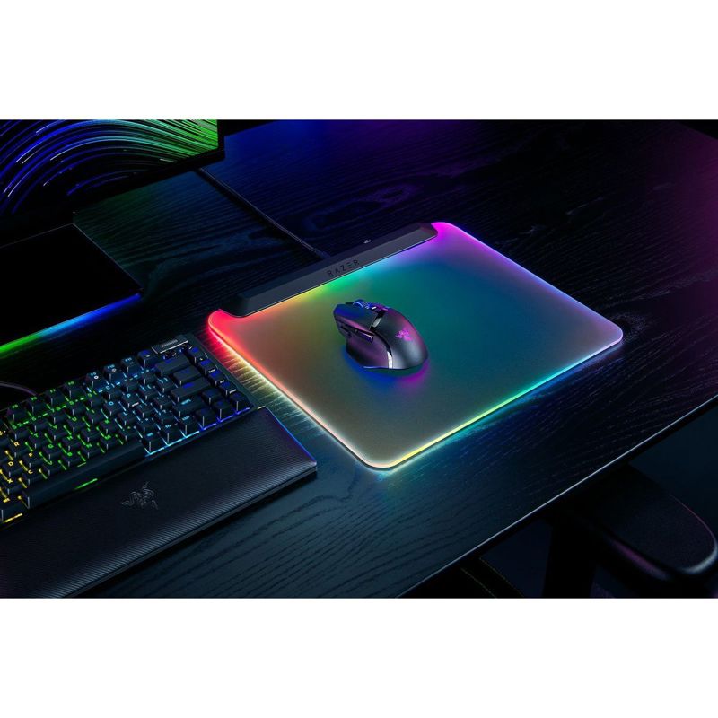 Коврик для мыши Razer Firefly V2 Pro, размер M, ткань, чёрный, фото 4