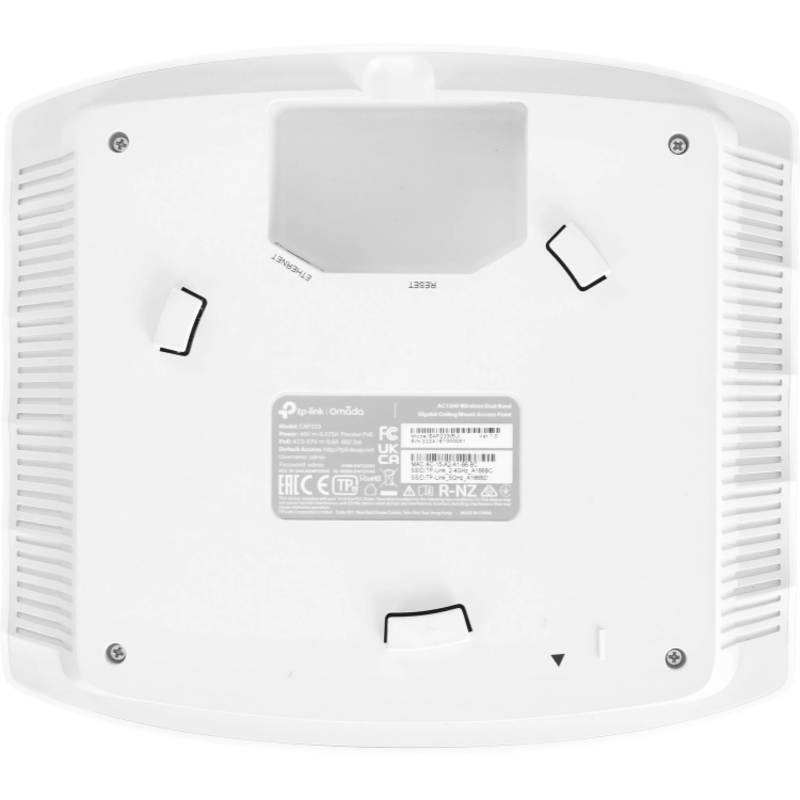 Потолочная точка доступа TP-Link EAP223, AC1350, двухдиапазонная, порт 1 Гбит/с, PoE, фото 5