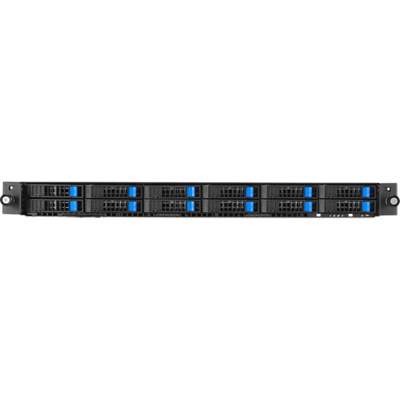 Серверная платформа ASUS RS700A-E12-RS12U, 1U, 2 x LGA6096 400W, 24 x DDR5 4800, 12x 2.5" hsb NVMe, 2 x M.2 2280, 3x PCIe Gen5 slots + 1 x internal RAID slot (ASUS 90SF02D1-M00MC0), фото 8