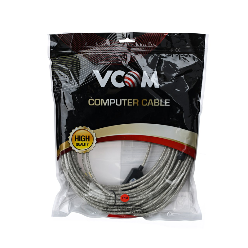 Кабель Vcom USB2.0-repeater, USB 2.0 Type-AM, USB 2.0 Type-AF, 25 м, фото 2