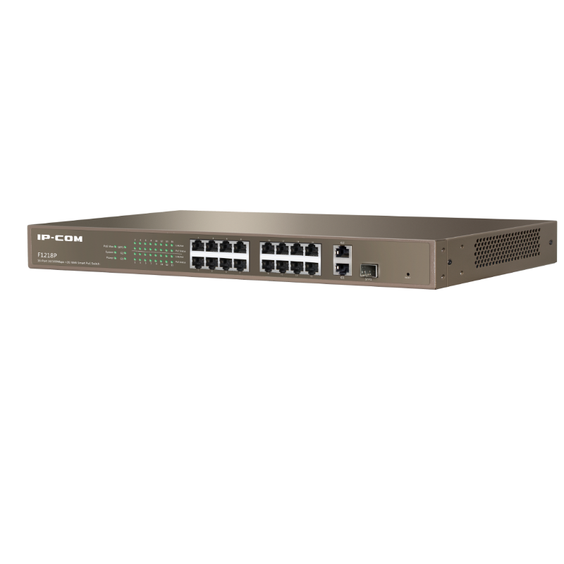 Коммутатор Tenda IP-COM F1218P-16-250W управляемый, 16 портов PoE 100 Мбит/с, 2 порта 1 Гбит/с, фото 3