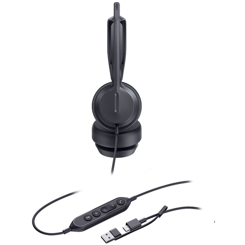 Гарнитура Yealink UH42 Dual UC, проводная, USB-C/A, на оба уха, управление на гарнитуре, фото 3