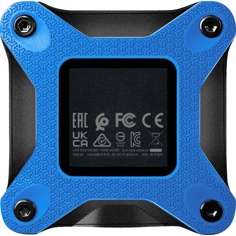 Внешний SSD ADATA SD620, 512GB, Type-C, USB 3.2 Gen2, R/W 520/460 MB/s, 80x80x15mm, Blue (ADATA SD620-512GCBL), фото 2
