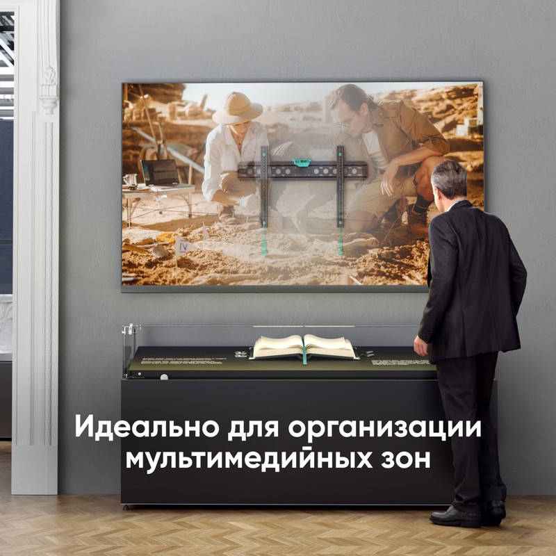Кронштейн Onkron 43-85'' 400*600 0º 68, крепление настенное, до 85 ″, нагрузка до 68.2 кг, фото 7