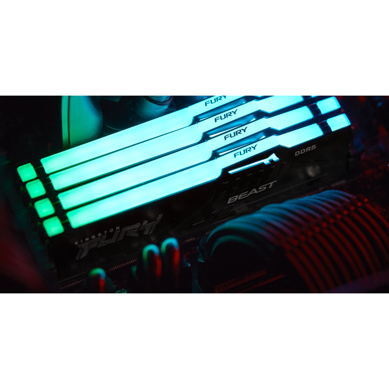Оперативная память Kingston KF564C32BBEA-16, 16 ГБ, DDR5, 6400 МГц, DIMM, PC5-51200, CL32, фото 6