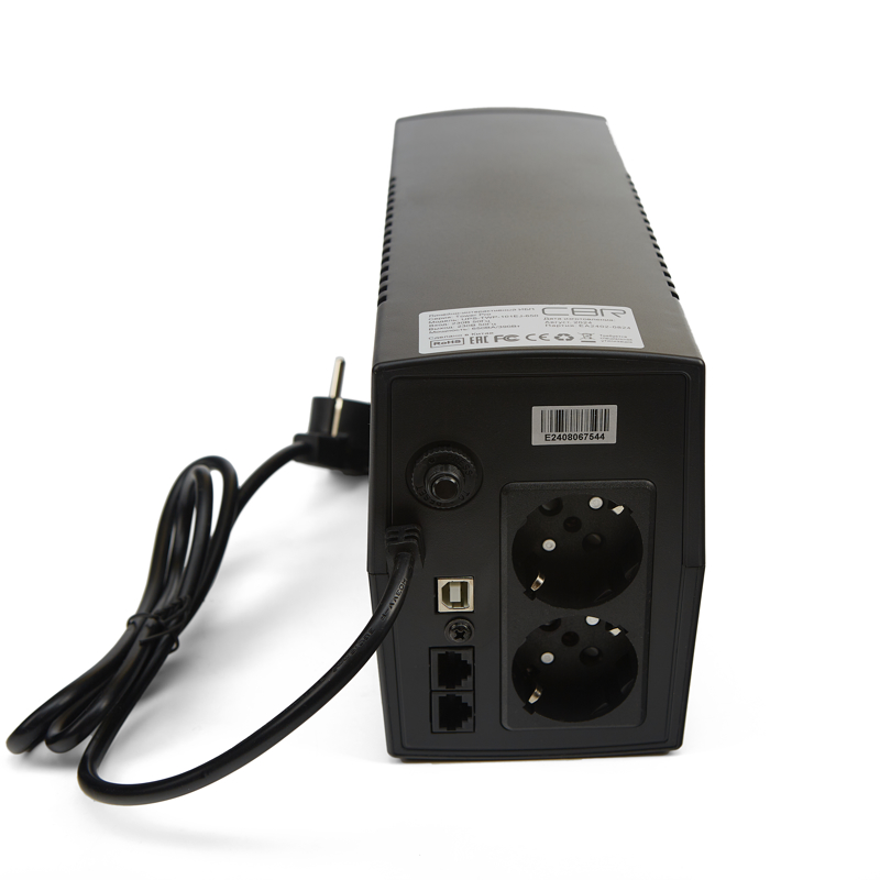 ИБП CBR 650VA, 650 ВА, 390 Вт, 2 розетки, CEE7, UPS-TWP-101EJ-650, фото 9