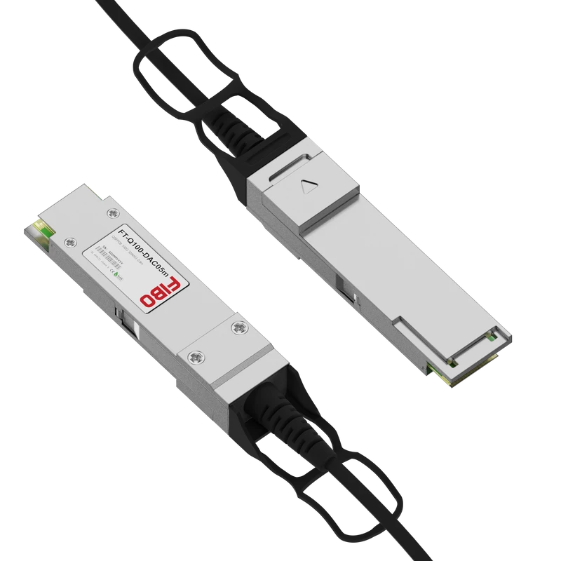 Кабель DAC Fibo FT-Q100-DAC05m QSFP28 100 Гбит/с, медный, 0,5 м, фото 2