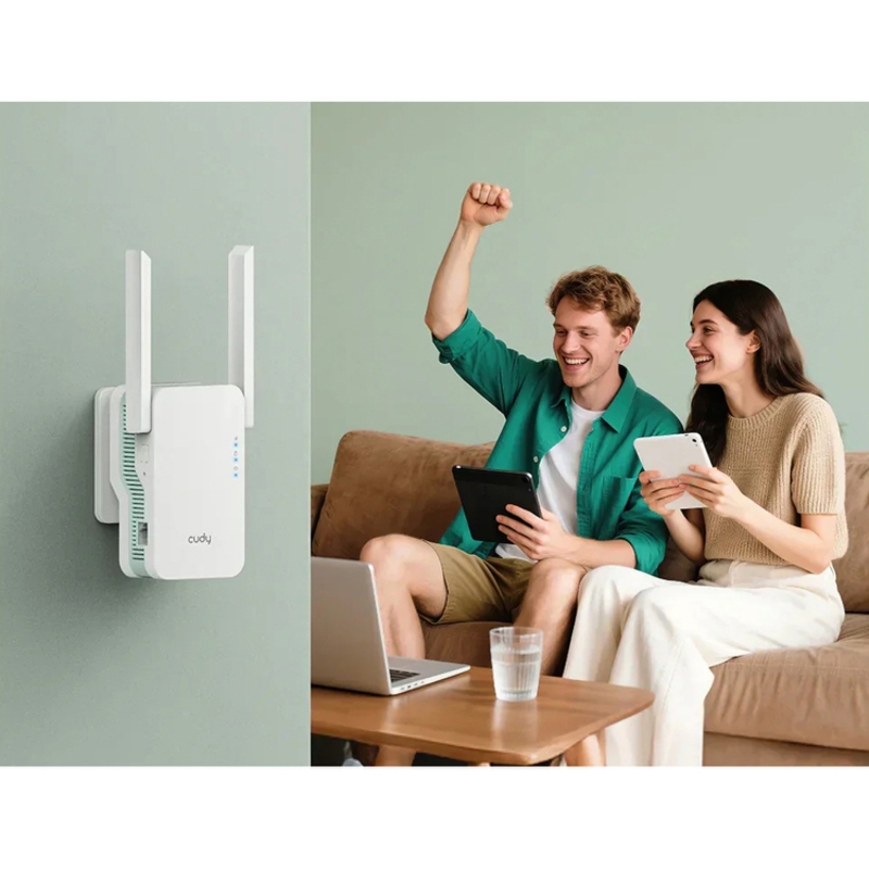 Усилитель Wi-Fi Cudy RE1500, 2 внешние антенны, порт LAN 100 Мбит/с, фото 7
