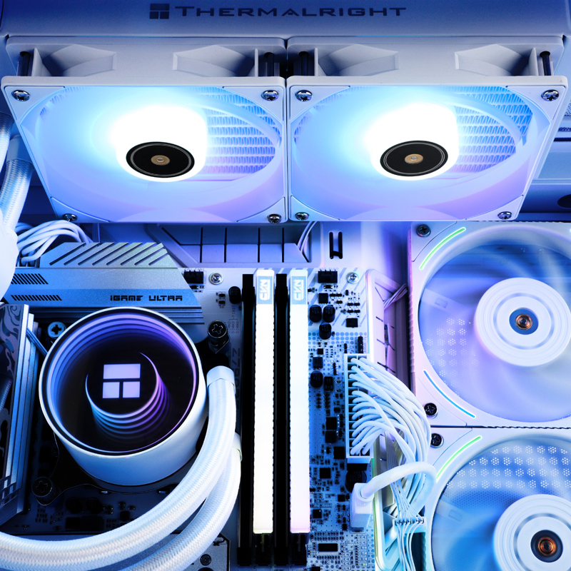 Система жидкостного охлаждения Thermalright Frozen Notte 240, вентилятор 120 мм, белый, фото 10