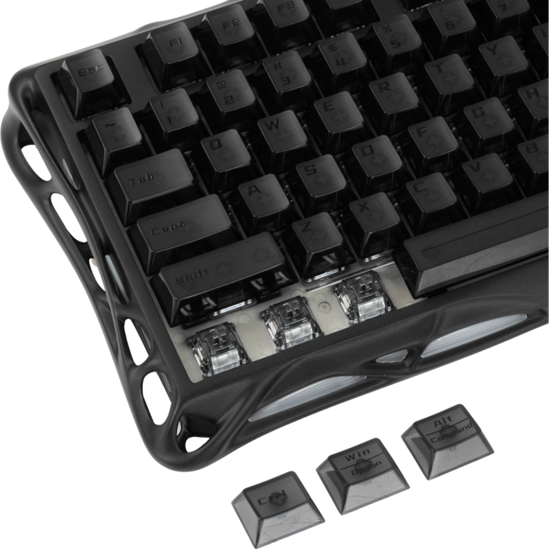 Клавиатура Gravastar Mercury K1 XTAL BLK, беспроводное подключение, белый, фото 9
