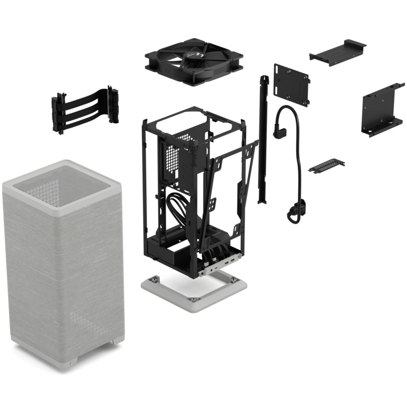 Корпус для ПК Fractal Design Mood, Mini Tower, серый, под Mini-ITX, материал пластик, сталь, ткань, фото 14