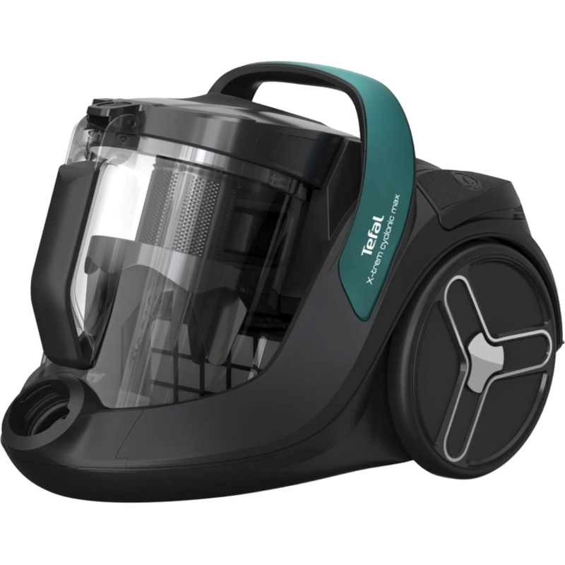 Пылесос безмешковый Tefal/ Пылесос безмешковый Tefal, объем пылесборника 2.5 л, механическое управление/управление на ручке, сухая уборка, индикация заполнения пылесборника, уровень шума до 73 дБ, цвет черно-зеленый, фото 2