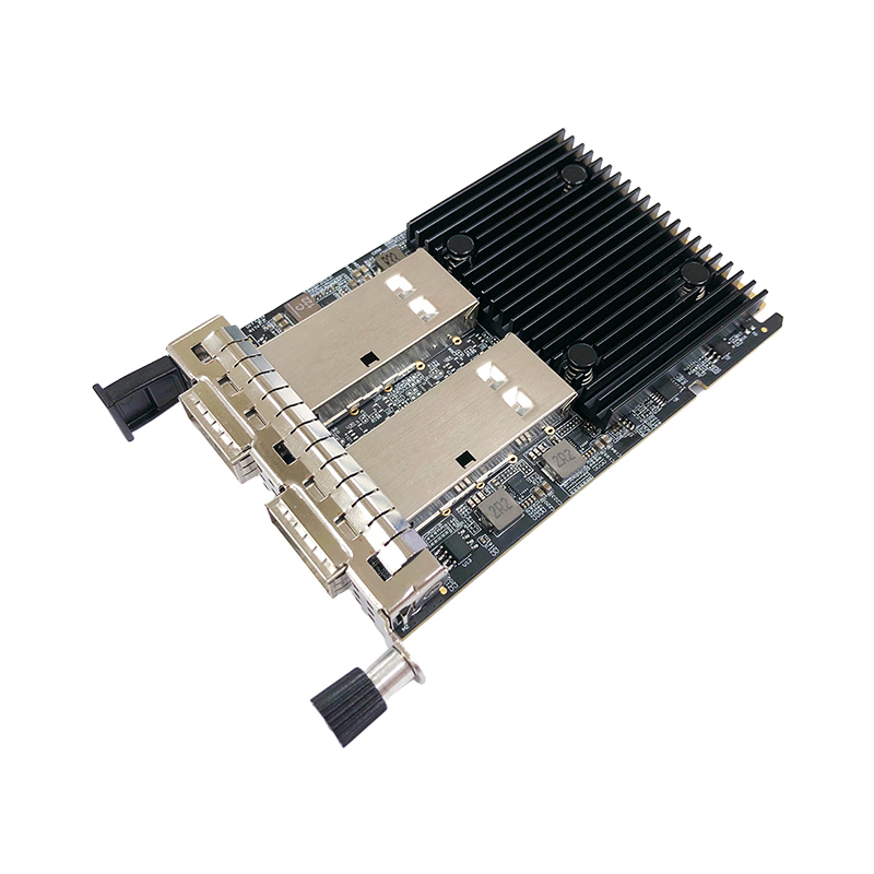 Сетевая карта Sunrich N-1170, OCP 3.0, 2 порта QSFP56 100 Гбит/с, Broadcom BCM57508, фото 2