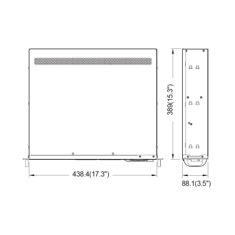 Серверный корпус 2U chassis; ATX, Micro-ATX, Mini-ITX MBs; 2 x 3.5''hs + 2 x 3.5'' internal + 1 x 2.5'' internal; flex ATX 500W; no rails (Ablecom CS-R27S-05P), фото 5