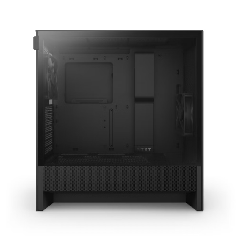 Корпус без блока Case NZXT H5 Flow (2024), Midi-Tower, TG, 1x120mm, 1xUSB-A 3.2 + 1xUSB-C 3.2, E-ATX, ATX, mATX, mITX Black, фото 3