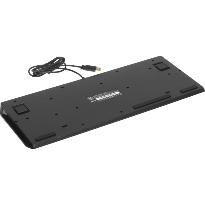 Клавиатура MSI VIGOR GK20 RU, проводное подключение, USB-A, мембранные, чёрный, подсветка, фото 6
