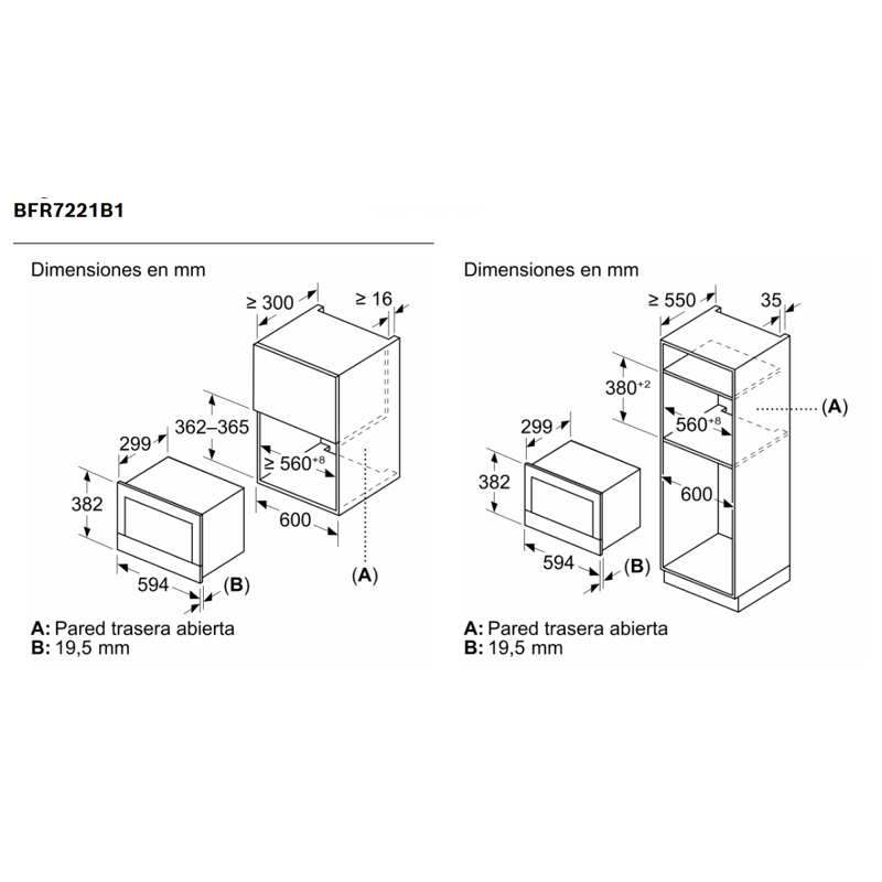 Встраиваемая микроволновая печь Bosch BFR7221B1, фото 6