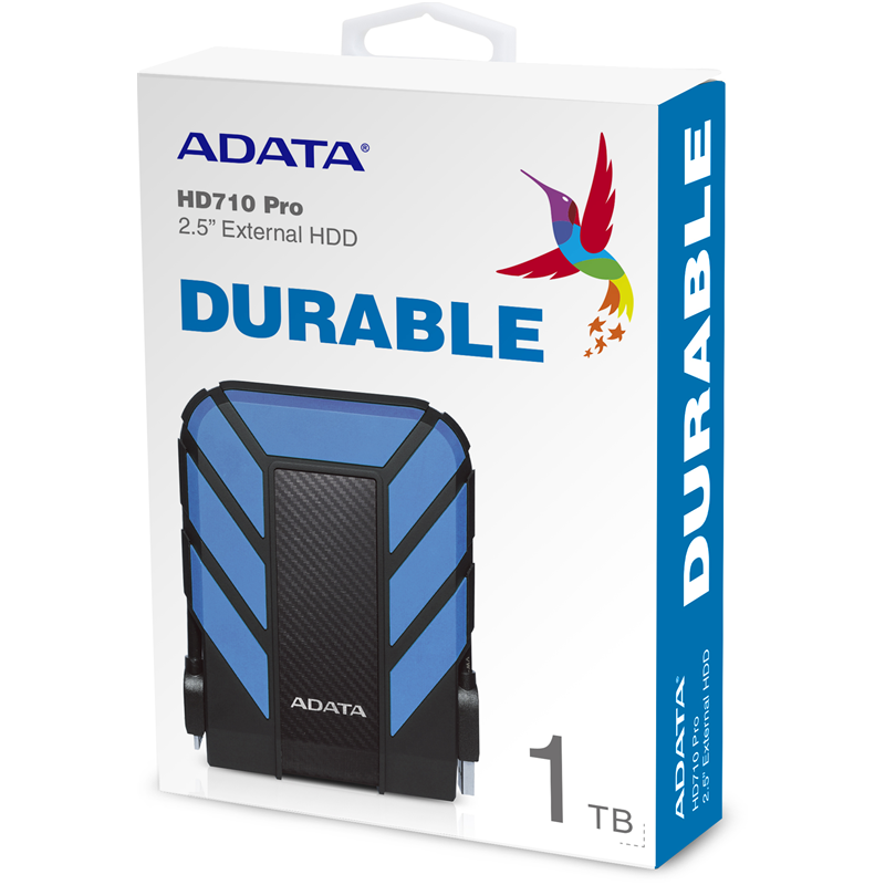 Внешний жёсткий диск 1TB ADATA HD710 Pro (Blue), IP68, USB 3.2 Gen1, 133x99x22mm, 270g (ADATA AHD710P-1TU31-CBL), фото 6