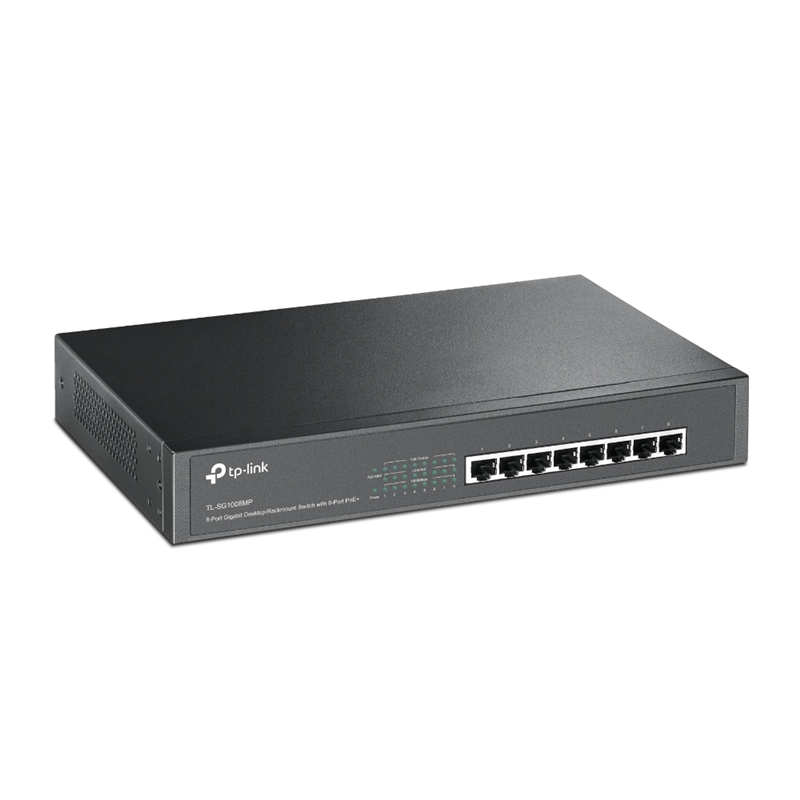 Коммутатор TP-Link TL-SG1008MP неуправляемый, 8 портов 1 Гбит/с PoE+, бюджет 126 Вт, фото 2