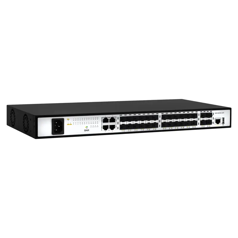 Коммутатор SNR-S5210G-24FX управляемый уровня 2+, 24 порта RJ-45, 4 порта SFP, для стойки, фото 2