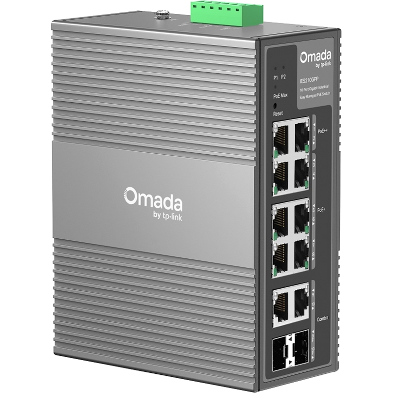 Коммутатор TP-Link Omada IES210GPP промышленный, 10 портов 1 Гбит/с, 6 PoE+ и 2 PoE++, 240 Вт, фото 3