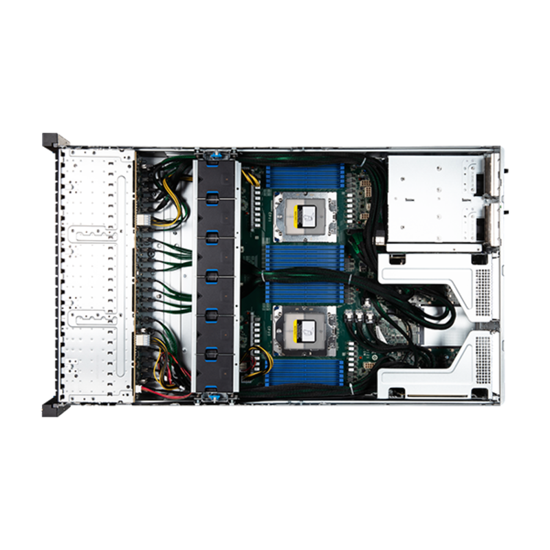 Серверная платформа MSI S2206-04, 2U,2x AMD EPYC SP5 9004/9005 360W (400W under specific conditions), 24x DDR5, 16x 2.5'' NVME hsb + 8 SATA (MSI 939-S312-009), фото 6