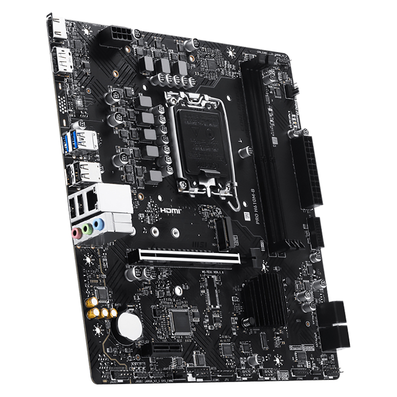 Материнская плата MSI PRO H610M-B, LGA1700, Intel H610, mATX, DDR5, фото 3
