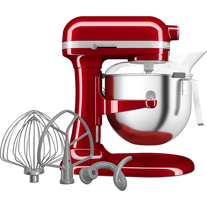 Планетарный миксер KitchenAid Heavy Duty 5KSM70JPXEER, 6,6 л, 375 Вт, подъёмная чаша, красный, фото 5