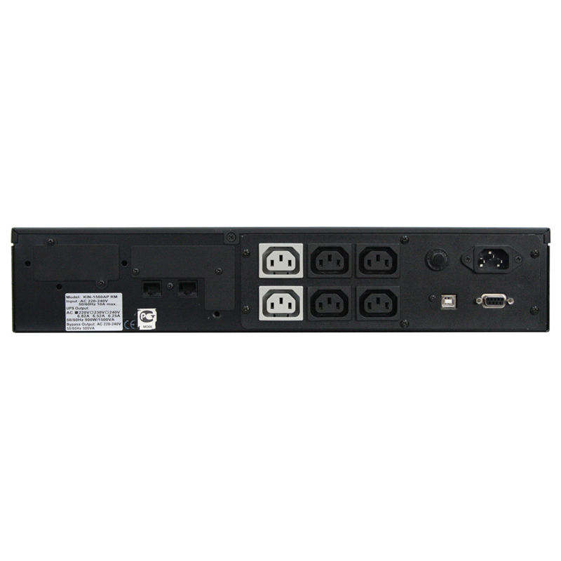 ИБП Powercom King Pro RM KIN-1200AP LCD, 1200 ВА, 720 Вт, Line-Interactive, 6 розеток, IEC C13, фото 4