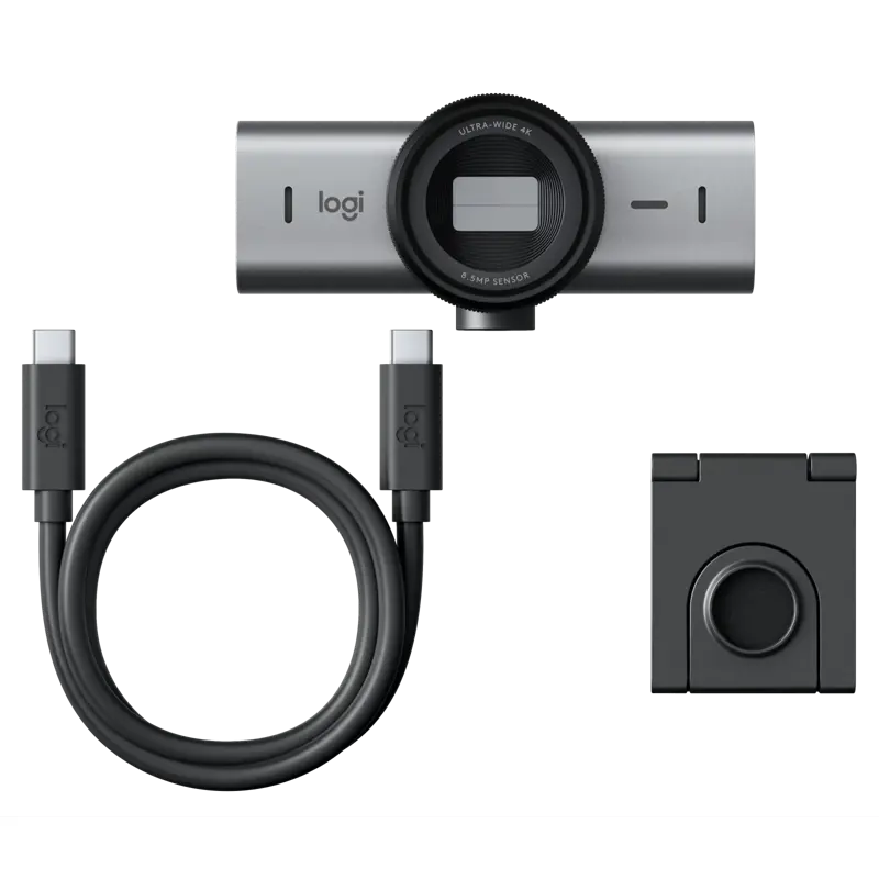 Веб-камера Logitech WEBCAM-MX Brio 705, 4096x2160, 30 к/с, фокус автоматический, угол обзора 90 °, фото 6