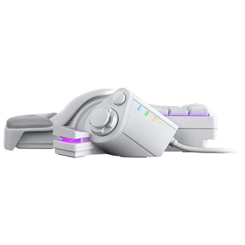 Клавиатура Razer Tartarus Pro Mercury, проводное подключение, USB-A, механические, белый, подсветка, фото 4
