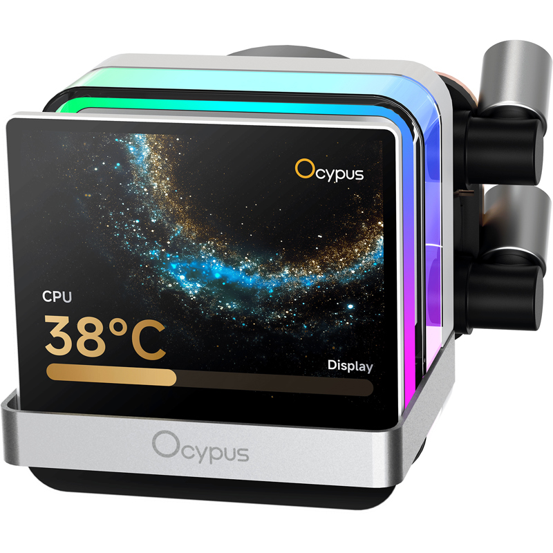 Система жидкостного охлаждения Ocypus Sigma L24 PRO WH, вентилятор 120 мм, шум 36 дБА, AM5, фото 2
