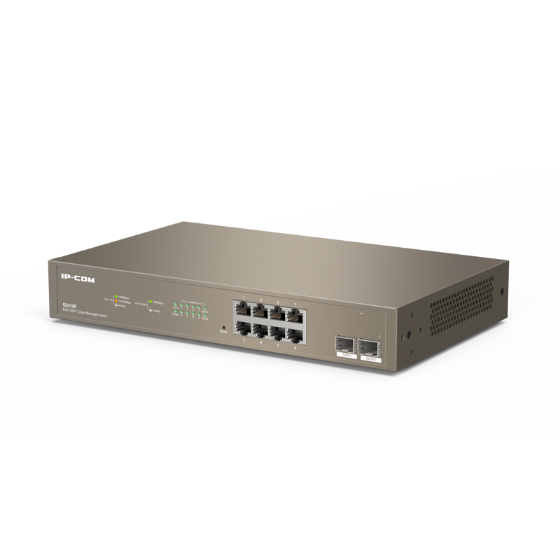 Коммутатор Tenda IP-COM G3310F управляемый, 8 портов 1 Гбит/с, 2 SFP, фото 3
